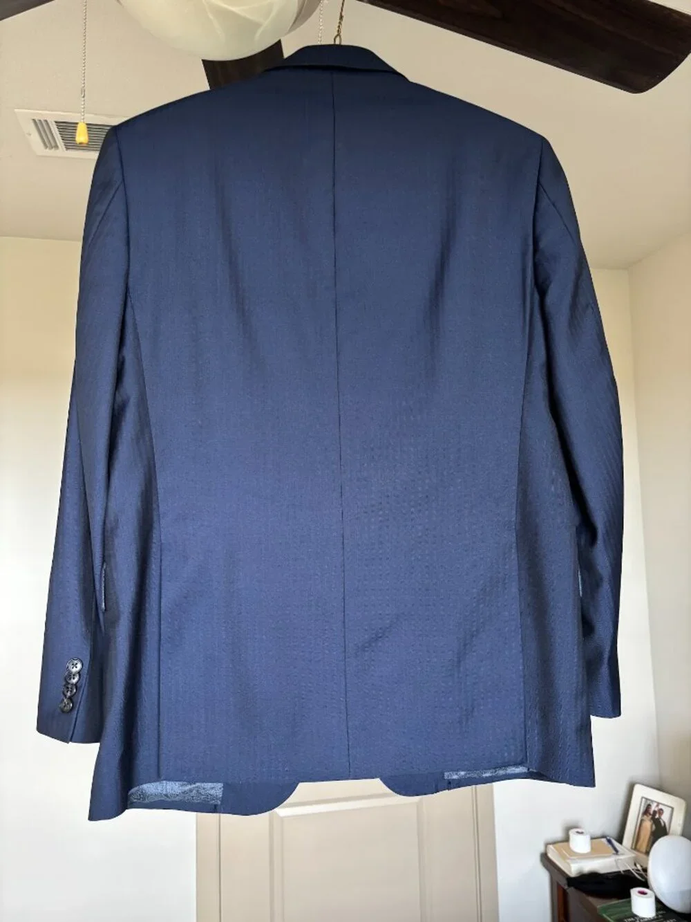 Custom Navy Joseph Abboud Suit (Coat and Pants)